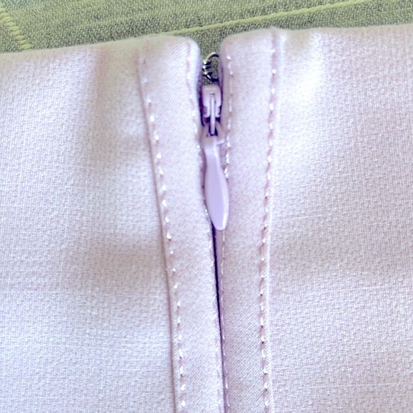 WHBM Double Texture Pencil Skirt Lilac Pink 00P - Picture 6 of 11